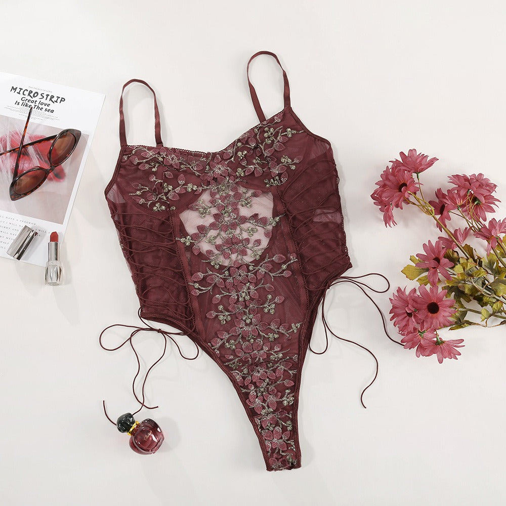 Sorelli Fleur Éternelle Lace Corset Bodysuit