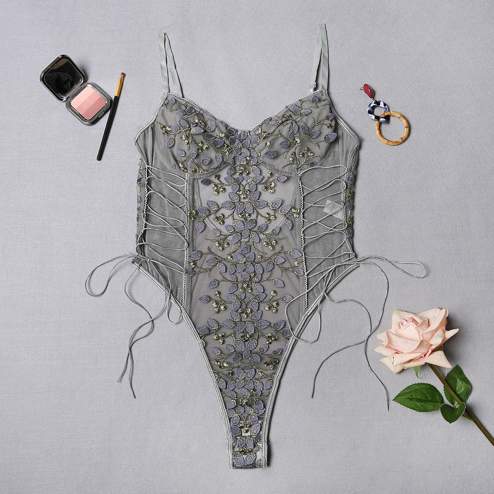 Sorelli Fleur Éternelle Lace Corset Bodysuit