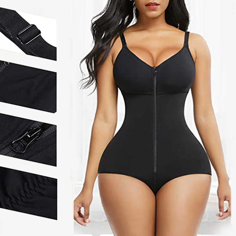 Sorelli Seamless Zipper One-Piece Corset
