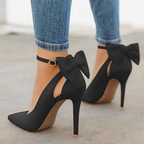 Bow stiletto heels