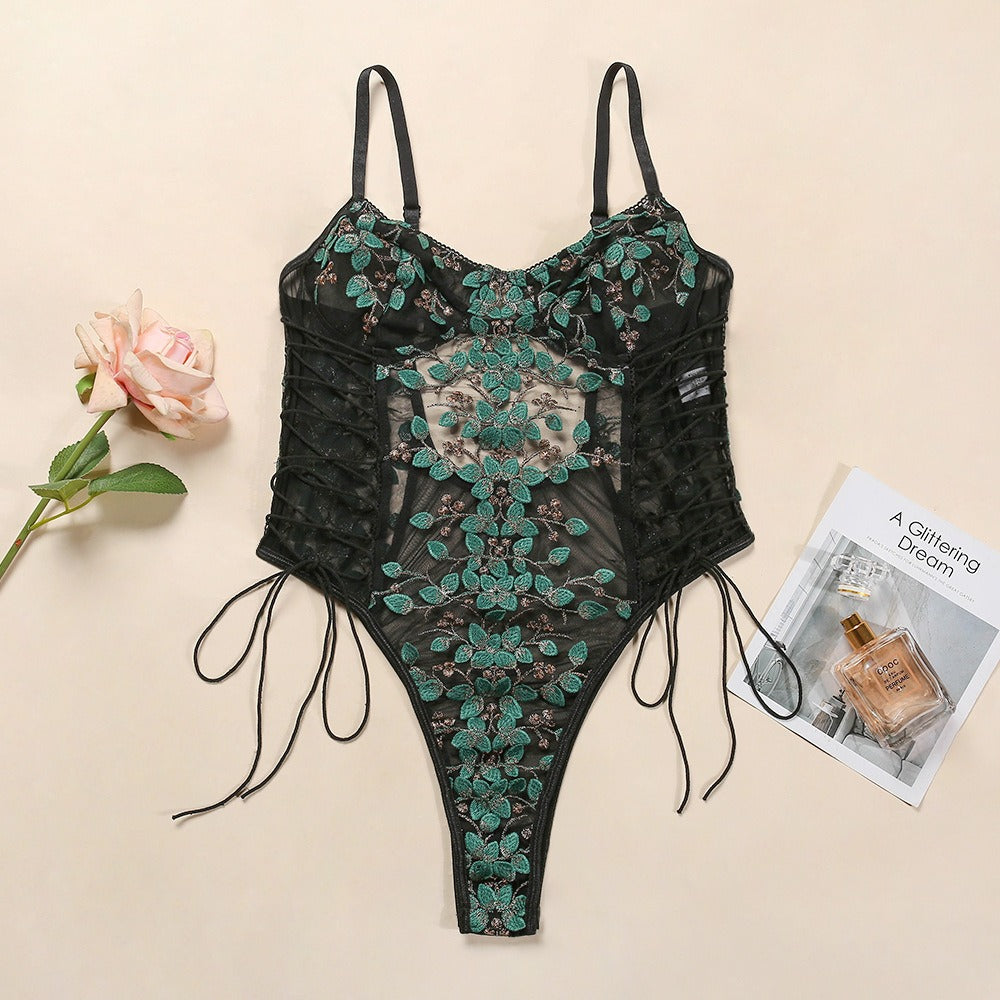 Sorelli Fleur Éternelle Lace Corset Bodysuit