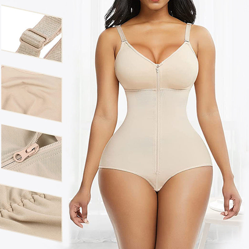 Sorelli Seamless Zipper One-Piece Corset
