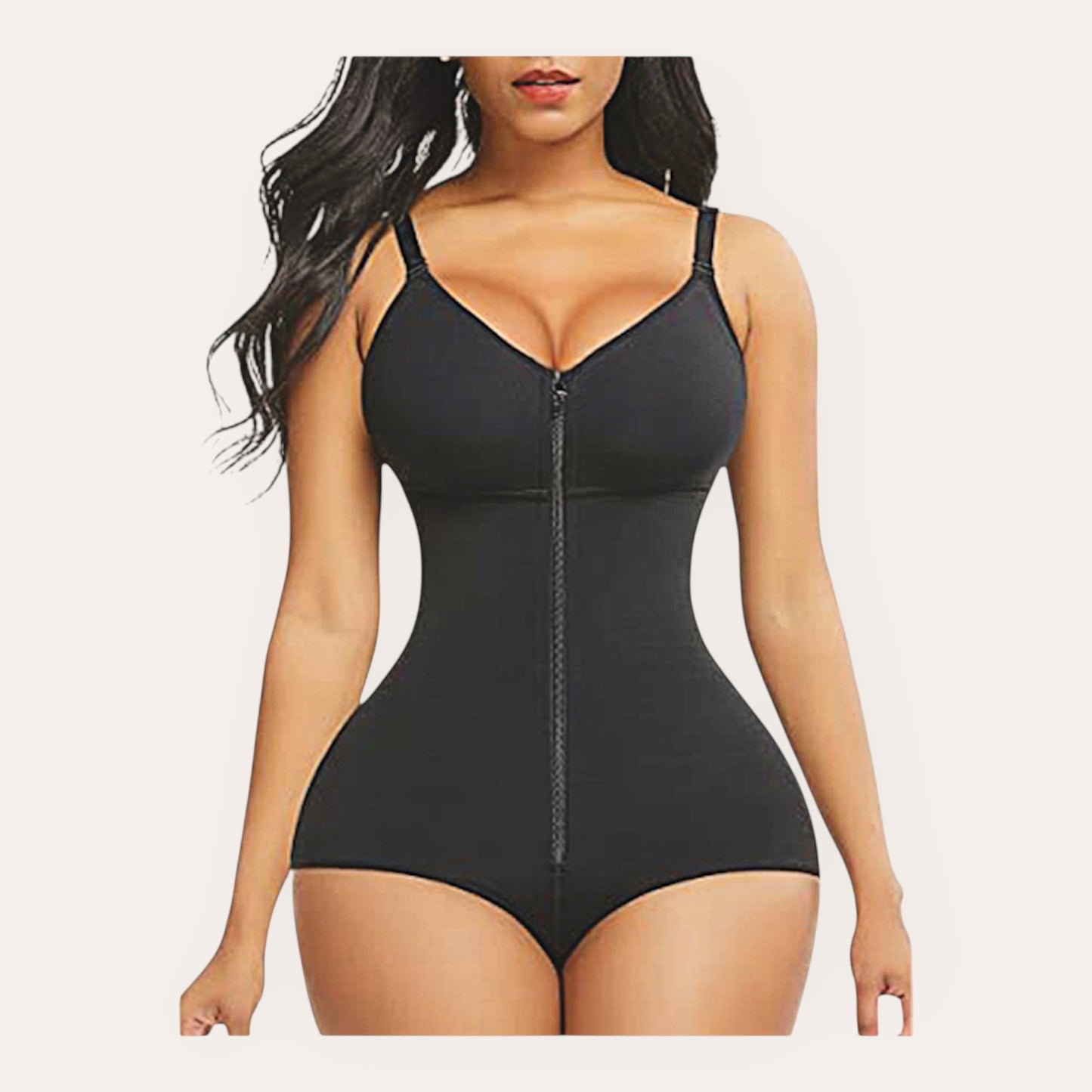 Sorelli Seamless Zipper One-Piece Corset