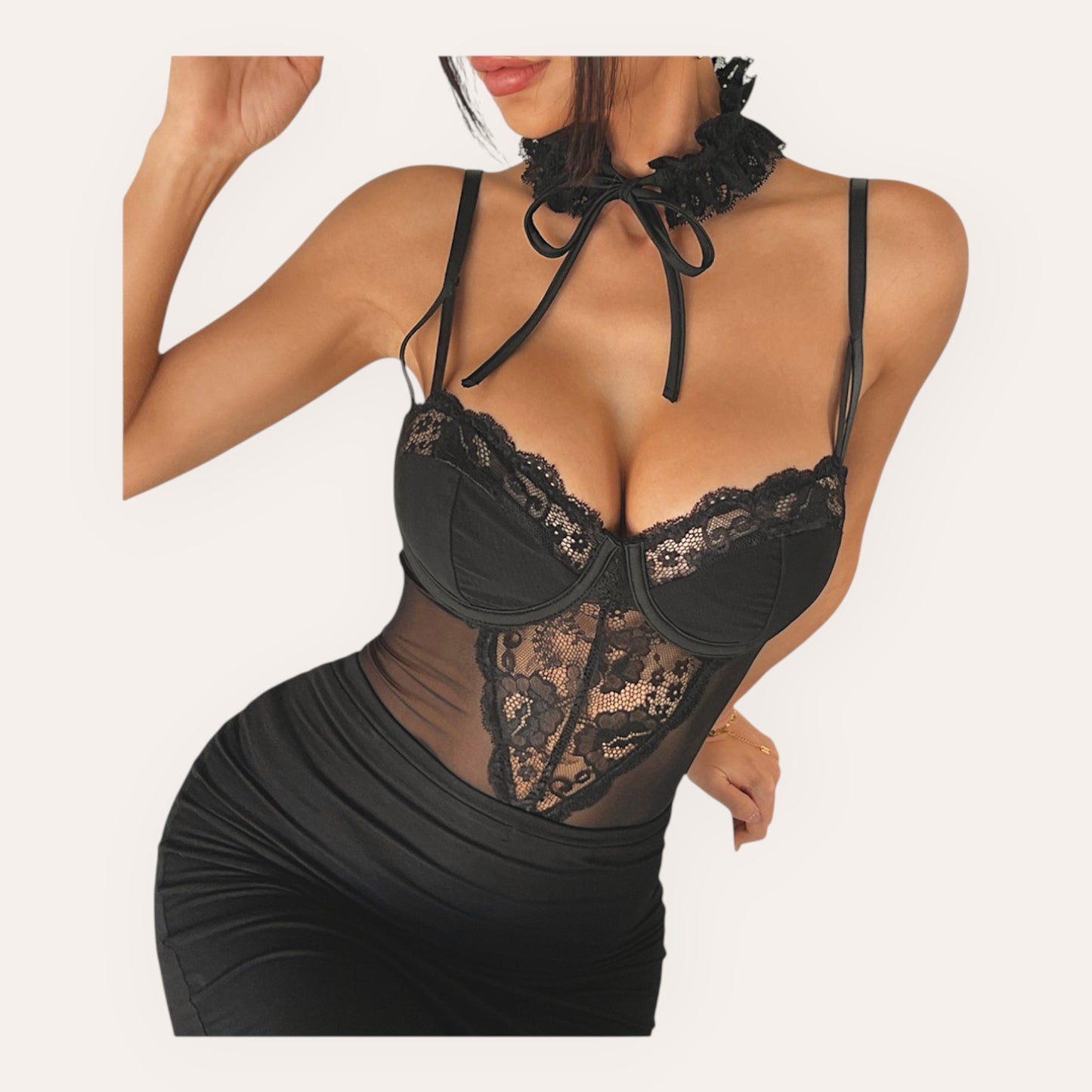 Velvet Lace Bodysuit